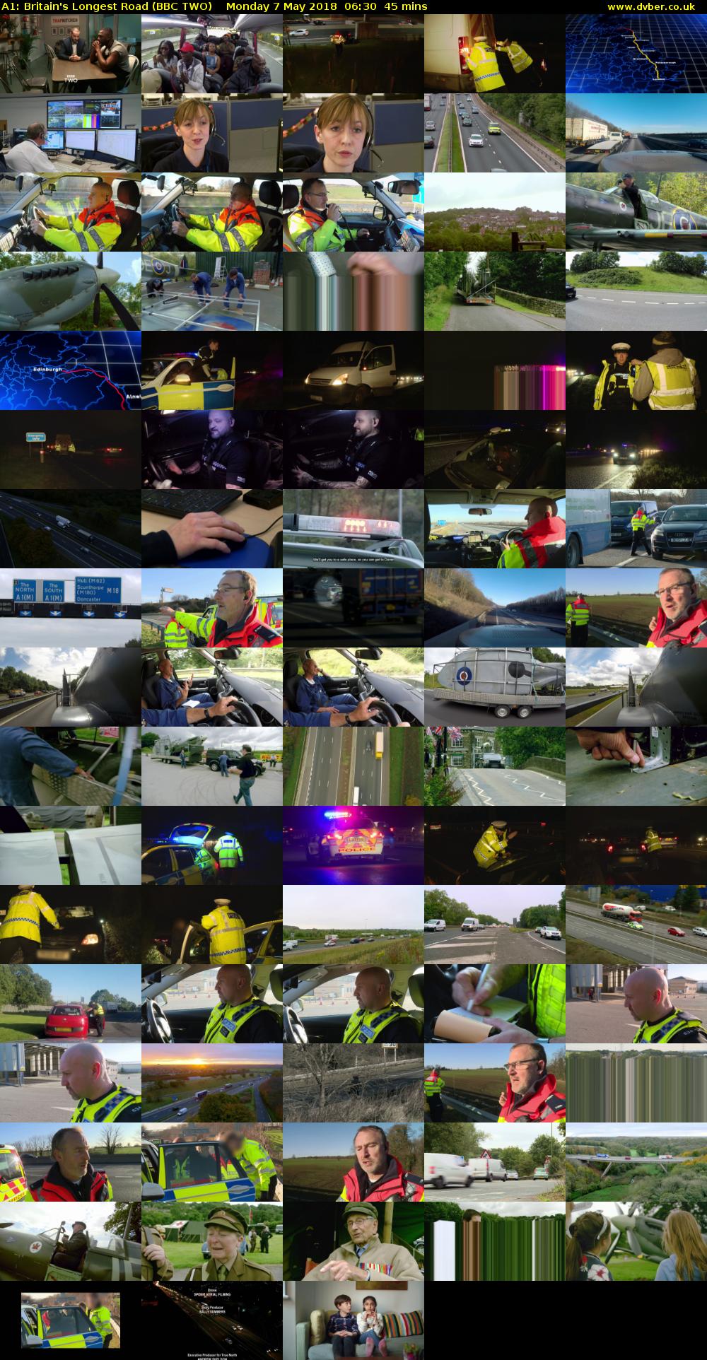 A1: Britain's Longest Road (BBC TWO) Monday 7 May 2018 06:30 - 07:15
