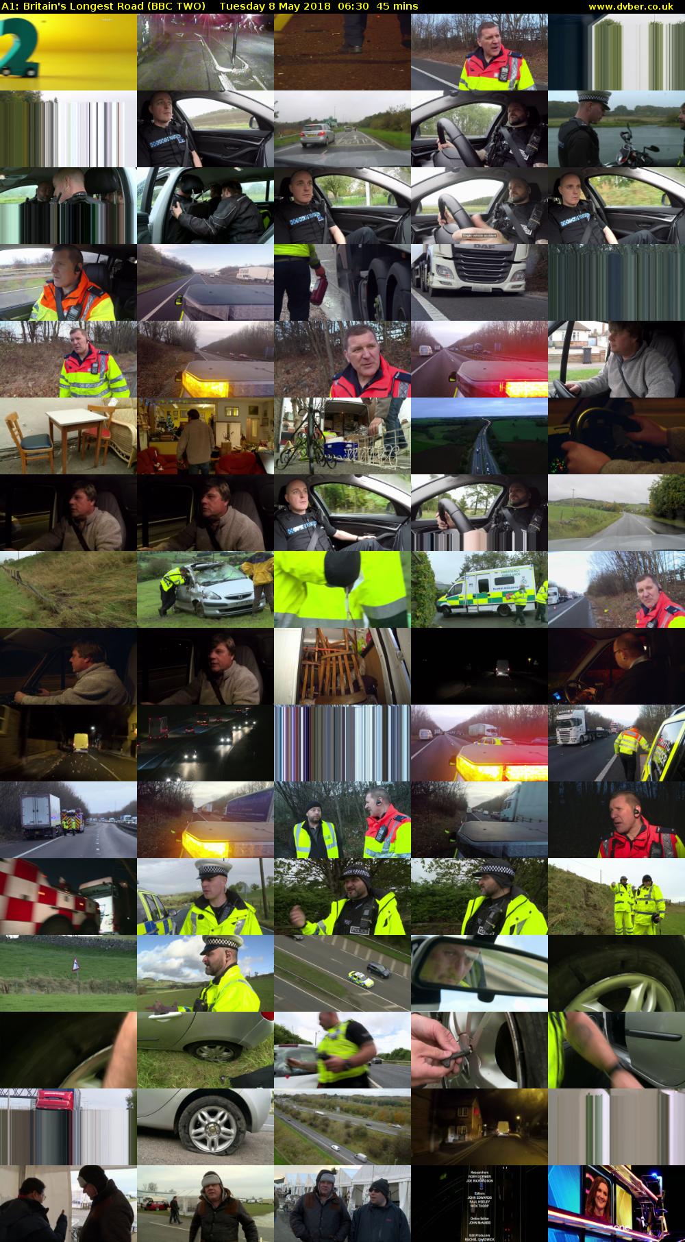 A1: Britain's Longest Road (BBC TWO) Tuesday 8 May 2018 06:30 - 07:15