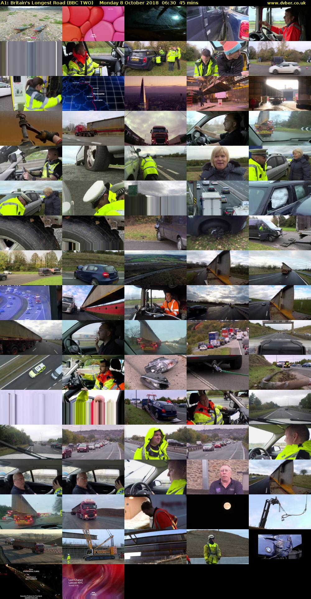 A1: Britain's Longest Road (BBC TWO) Monday 8 October 2018 06:30 - 07:15