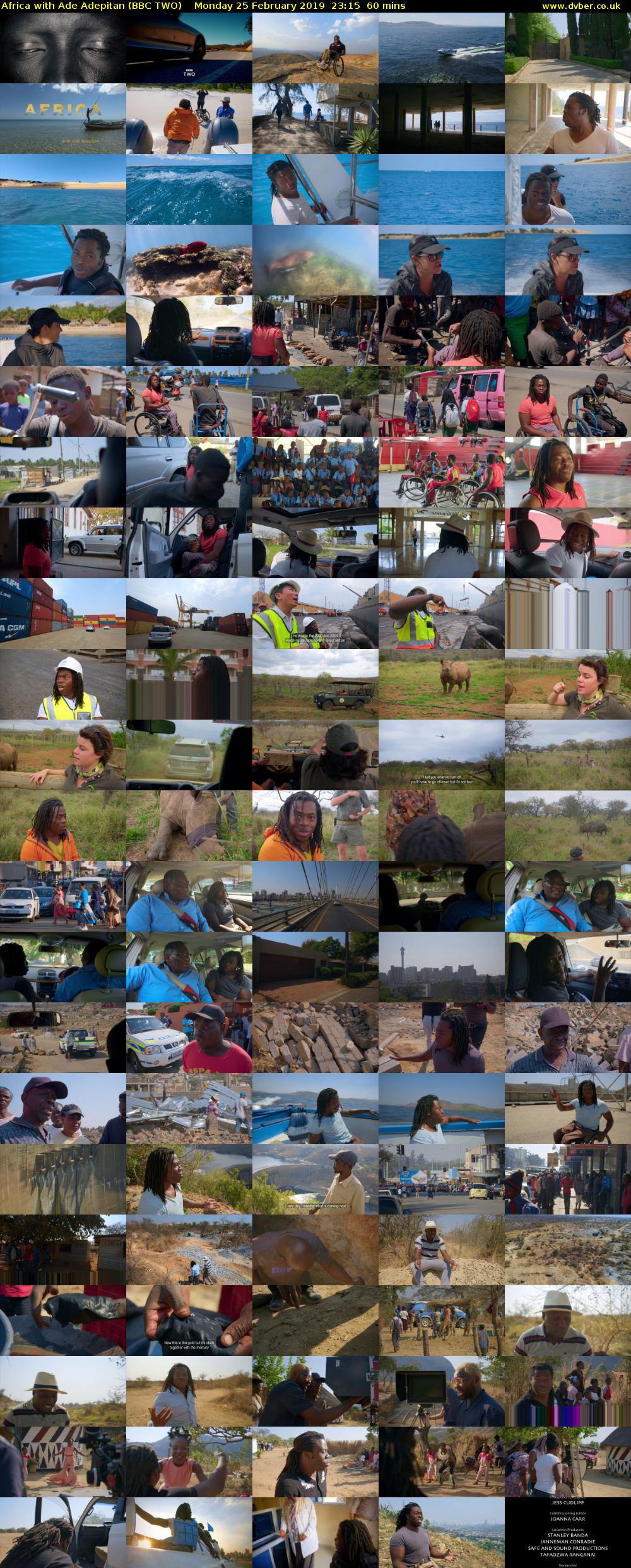 Africa with Ade Adepitan (BBC TWO) Monday 25 February 2019 23:15 - 00:15