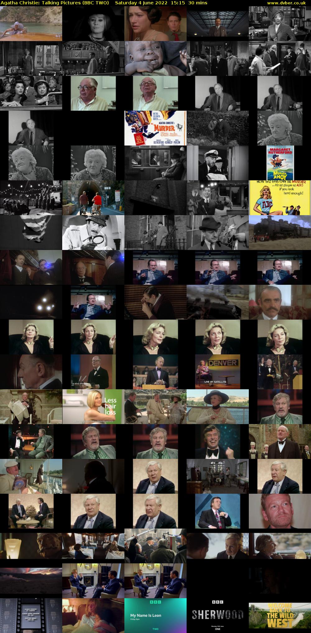 Agatha Christie: Talking Pictures (BBC TWO) Saturday 4 June 2022 15:15 - 15:45