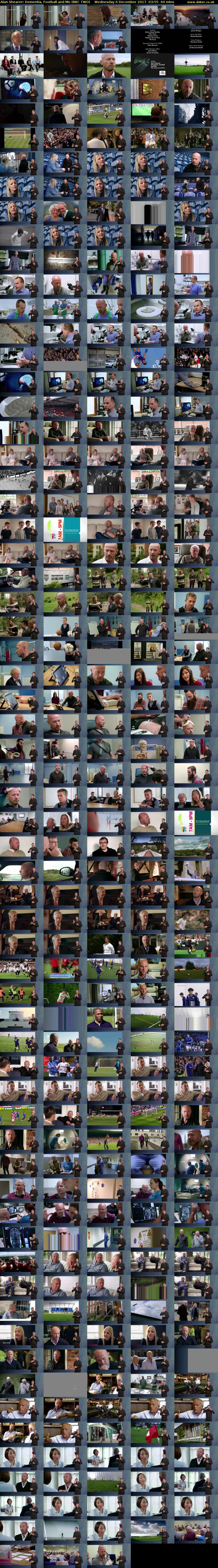 Alan Shearer: Dementia, Football and Me (BBC TWO) Wednesday 6 December 2017 03:55 - 04:55