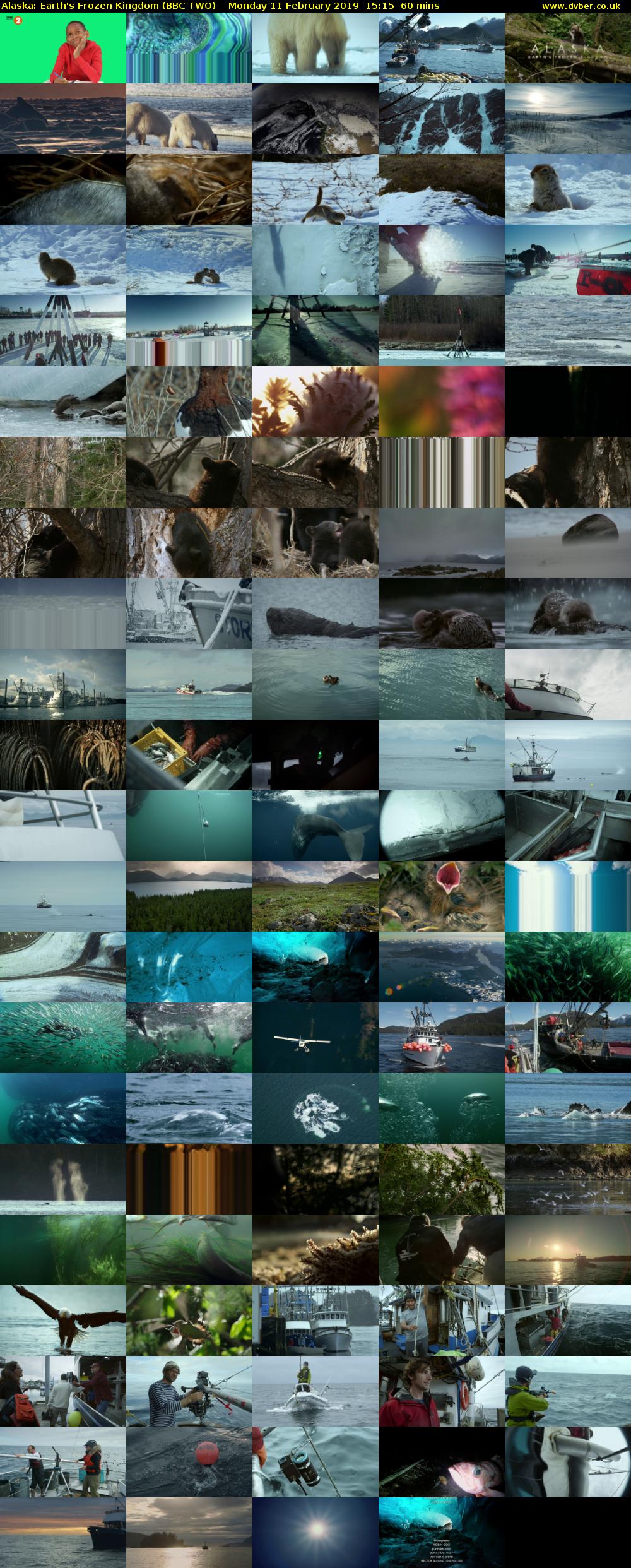 Alaska: Earth's Frozen Kingdom (BBC TWO) Monday 11 February 2019 15:15 - 16:15