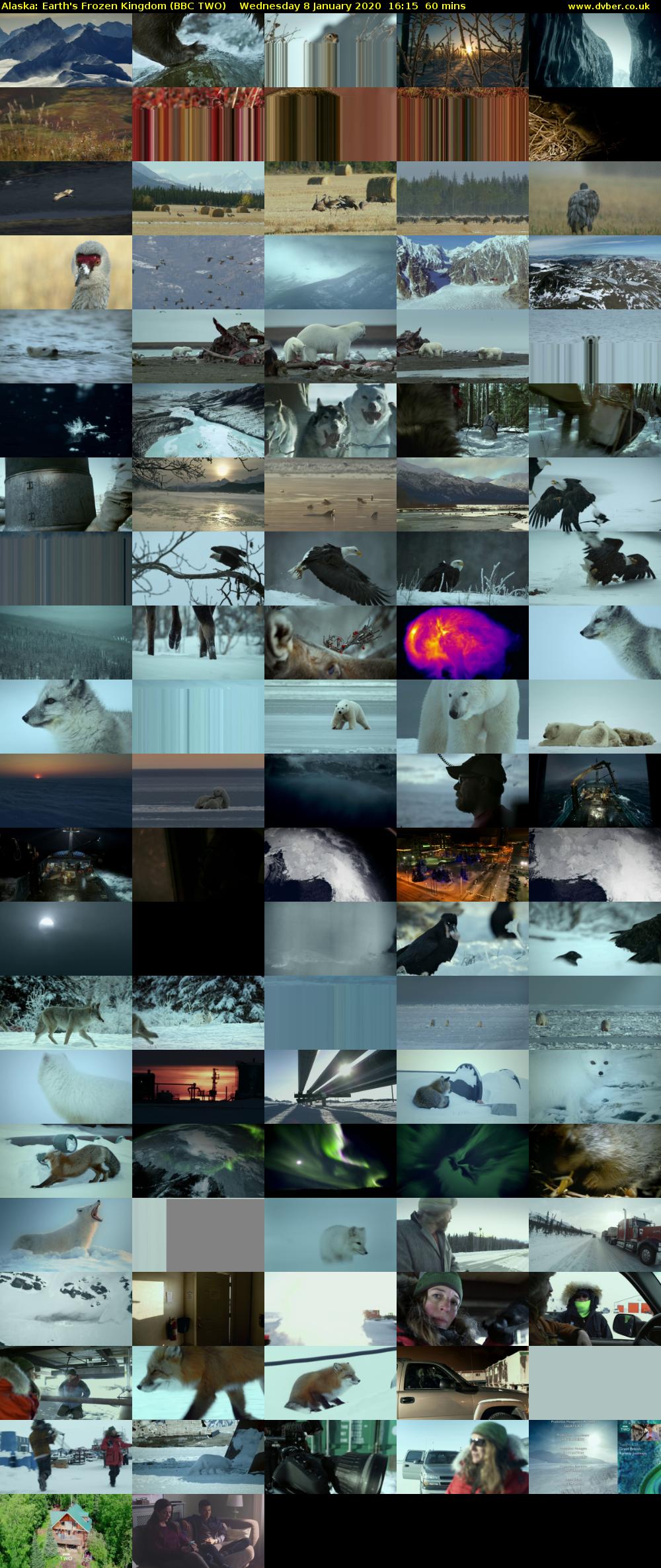 Alaska: Earth's Frozen Kingdom (BBC TWO) Wednesday 8 January 2020 16:15 - 17:15