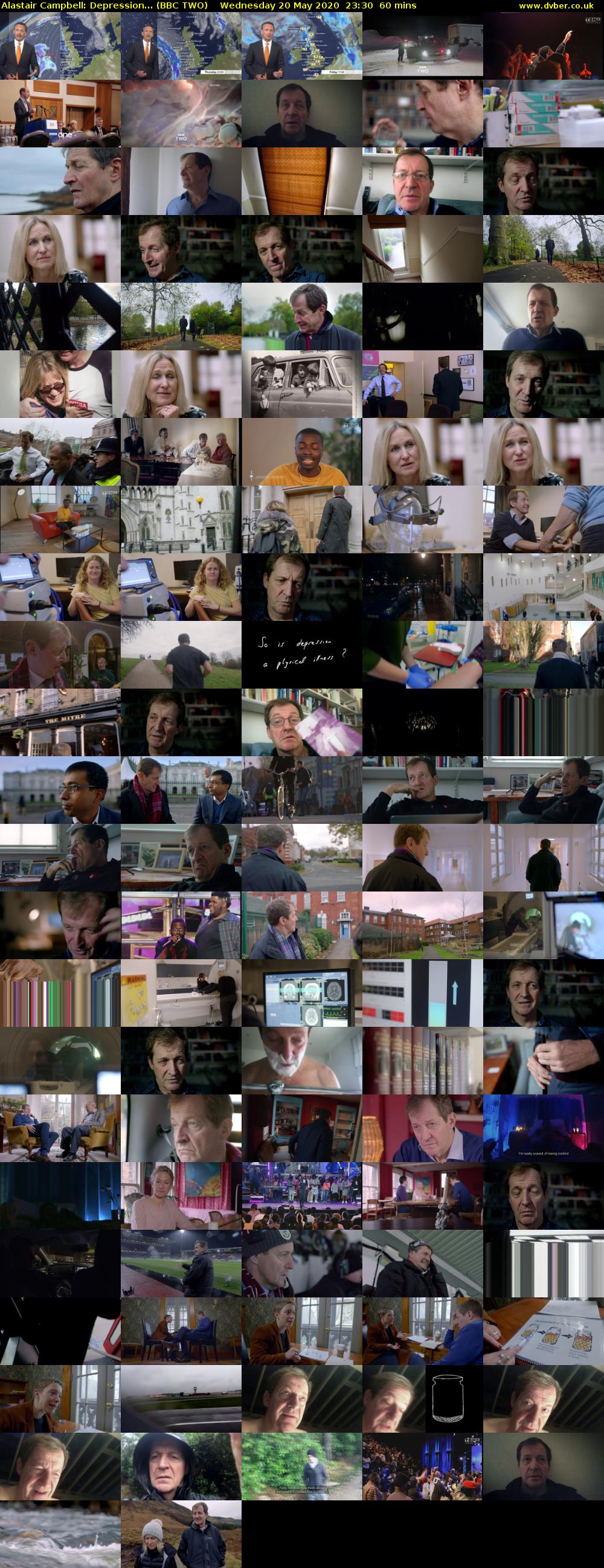 Alastair Campbell: Depression... (BBC TWO) Wednesday 20 May 2020 23:30 - 00:30