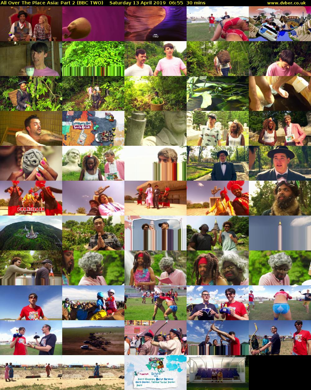 All Over The Place Asia: Part 2 (BBC TWO) Saturday 13 April 2019 06:55 - 07:25
