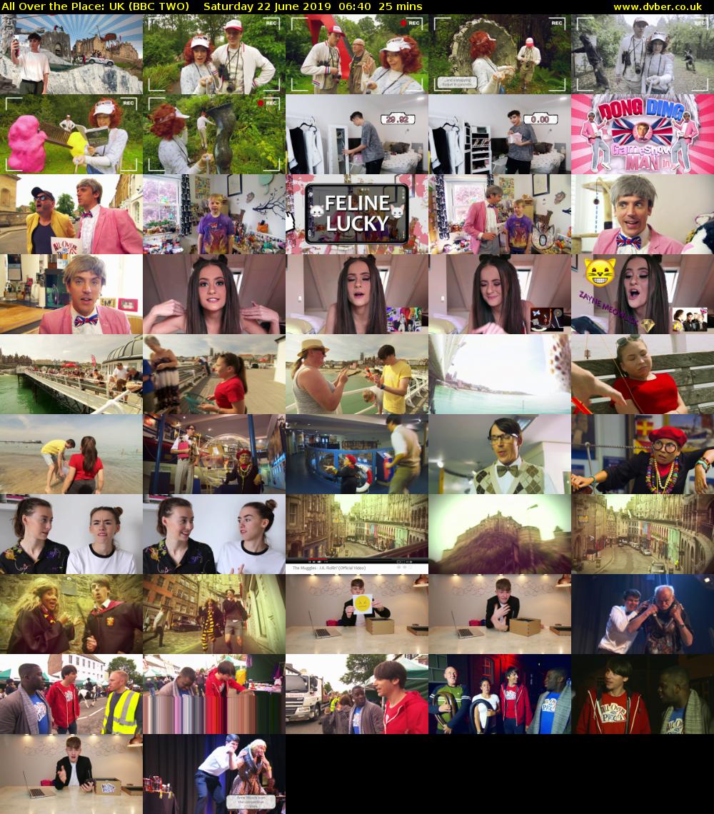 All Over the Place: UK (BBC TWO) Saturday 22 June 2019 06:40 - 07:05