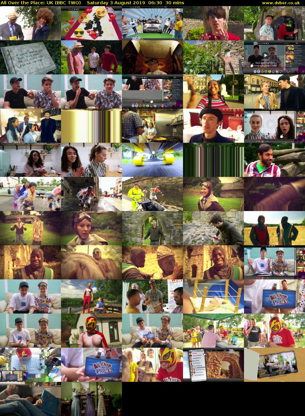 All Over the Place: UK (BBC TWO) Saturday 3 August 2019 06:30 - 07:00