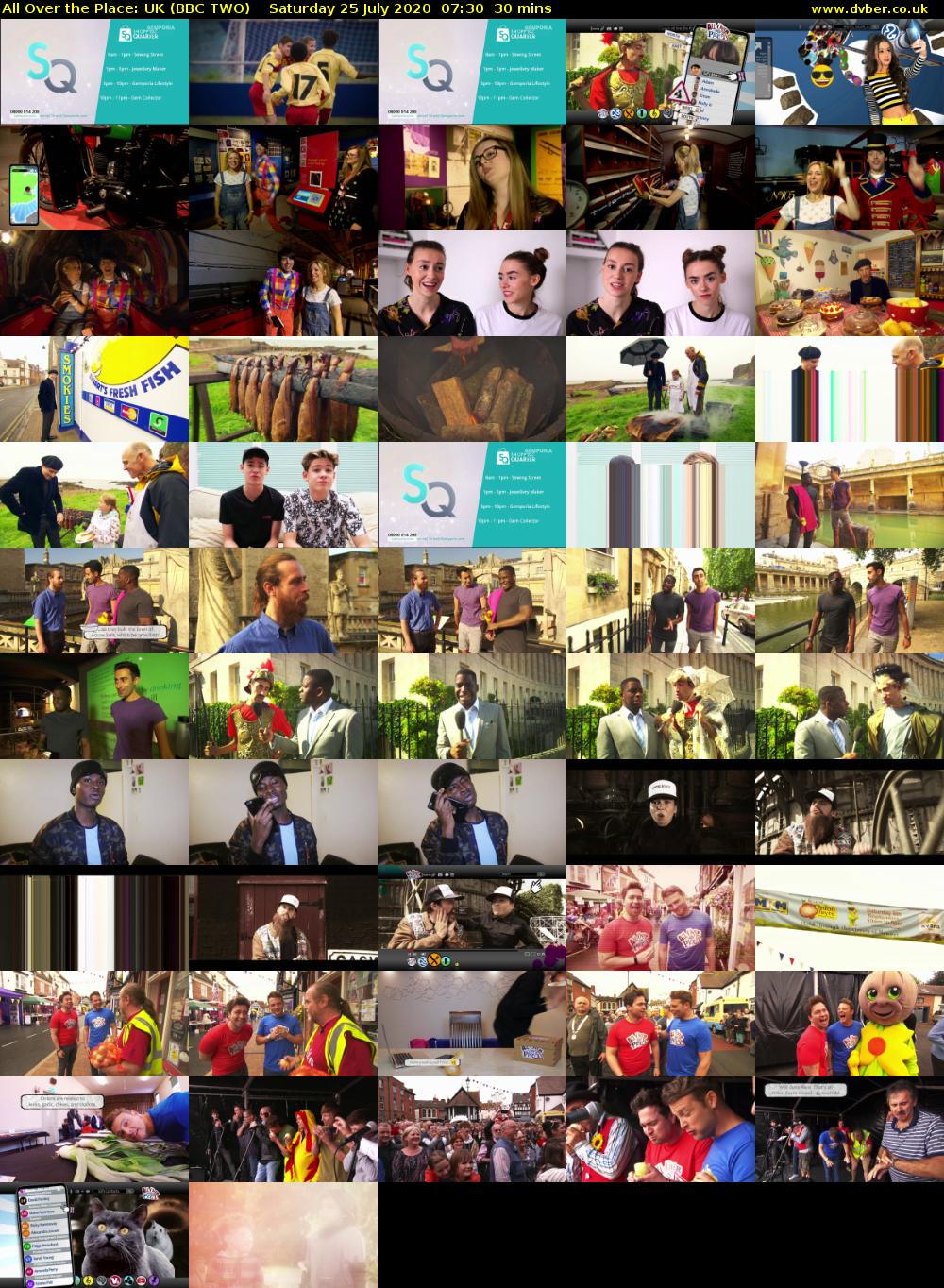 All Over the Place: UK (BBC TWO) Saturday 25 July 2020 07:30 - 08:00