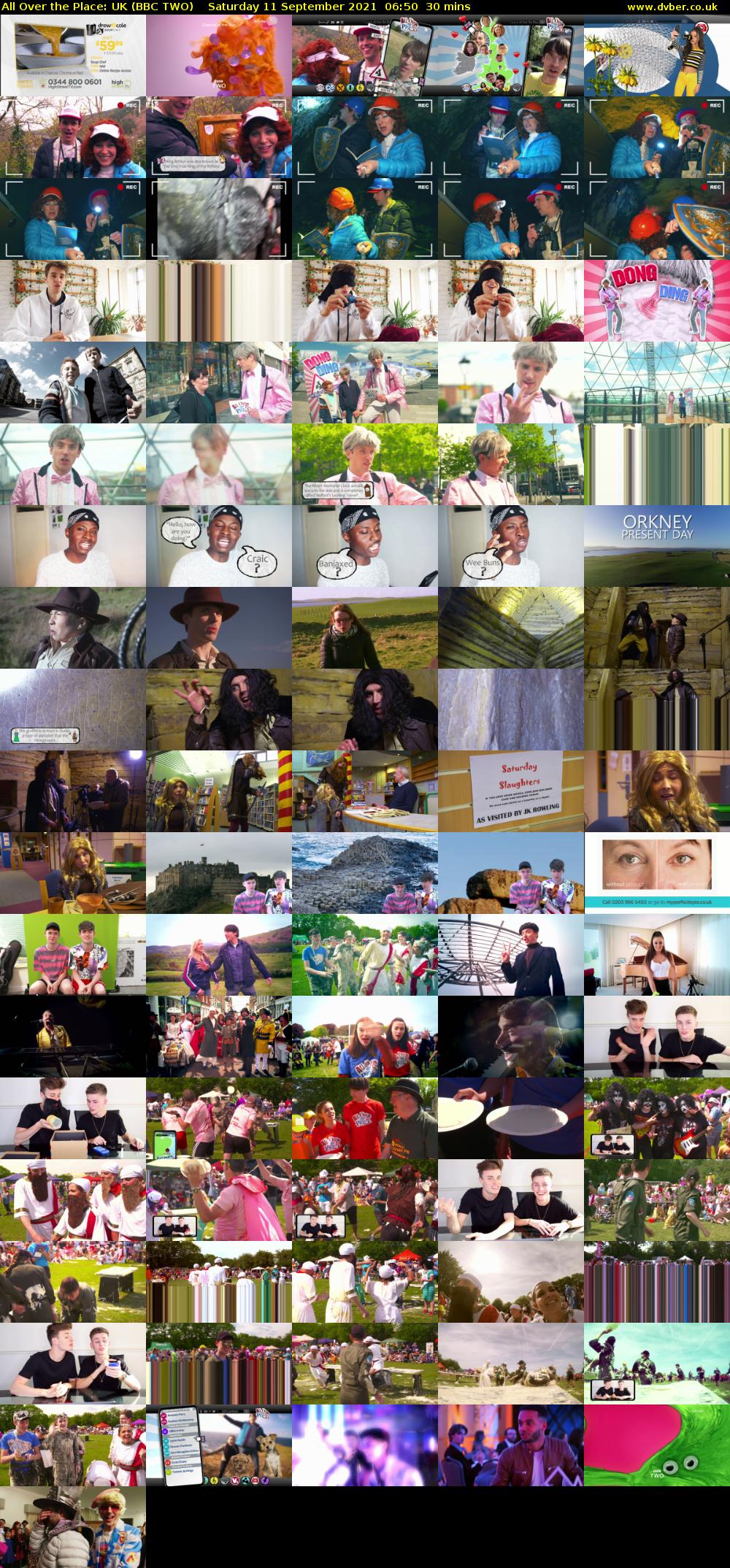 All Over the Place: UK (BBC TWO) Saturday 11 September 2021 06:50 - 07:20
