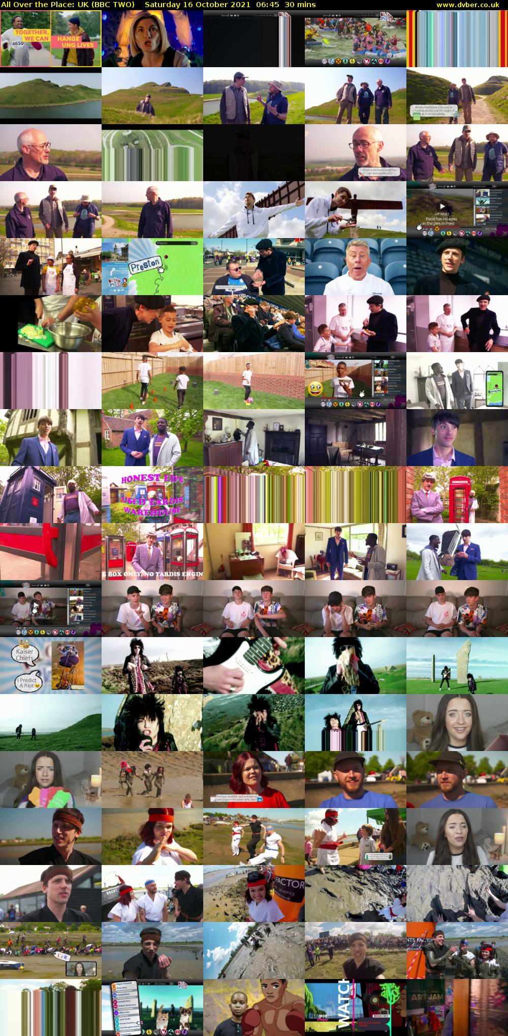 All Over the Place: UK (BBC TWO) Saturday 16 October 2021 06:45 - 07:15