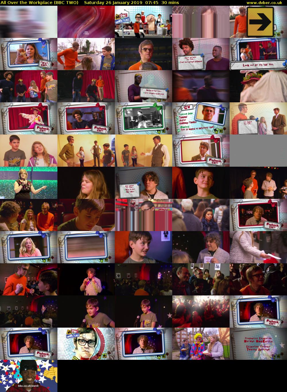 All Over the Workplace (BBC TWO) Saturday 26 January 2019 07:45 - 08:15