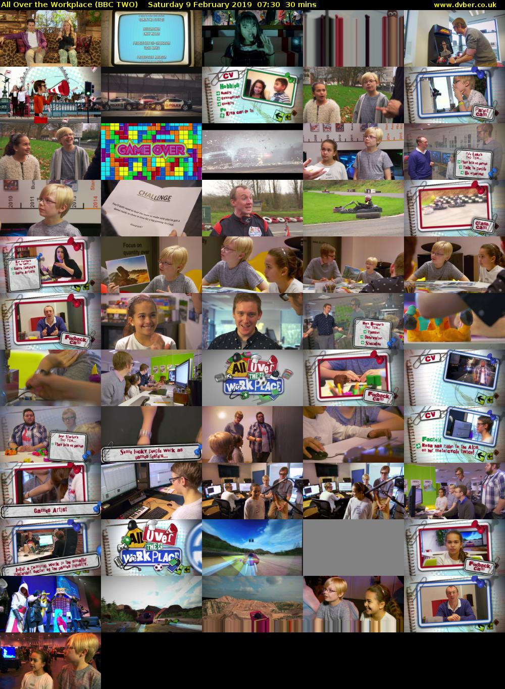 All Over the Workplace (BBC TWO) Saturday 9 February 2019 07:30 - 08:00