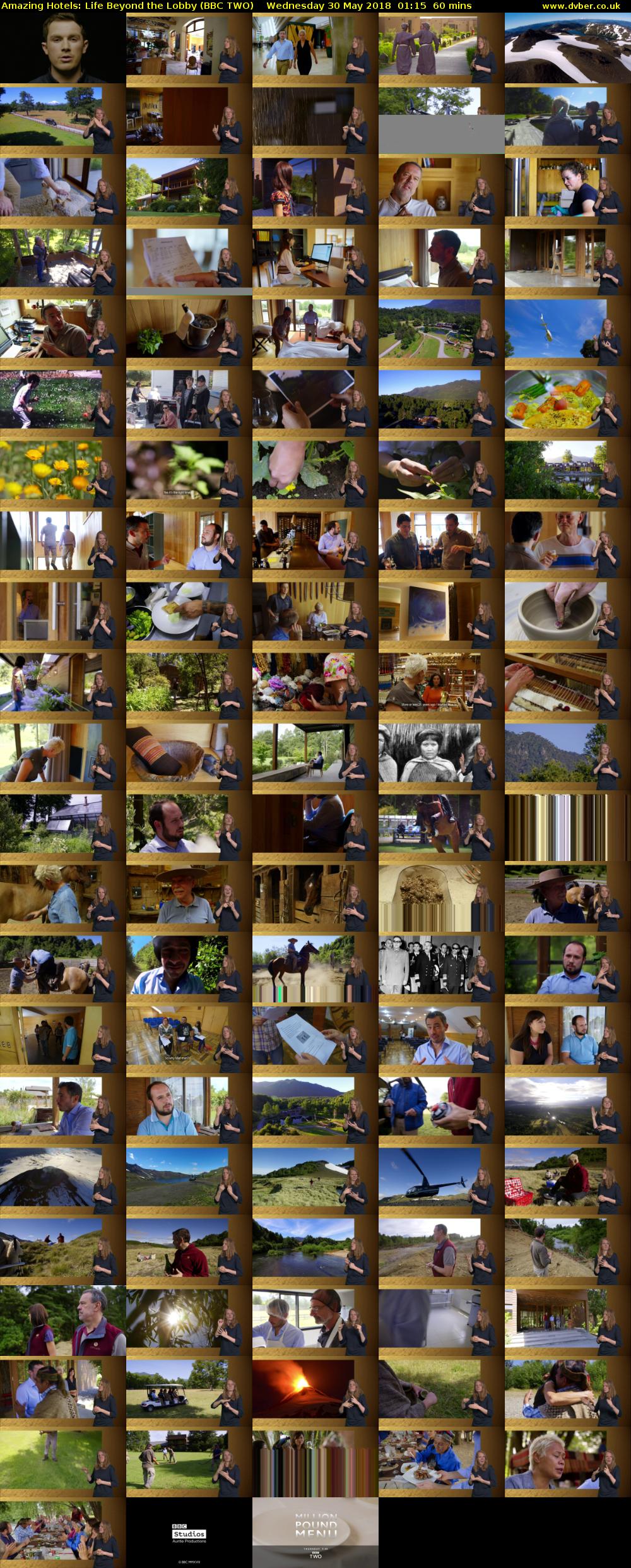 Amazing Hotels: Life Beyond the Lobby (BBC TWO) Wednesday 30 May 2018 01:15 - 02:15