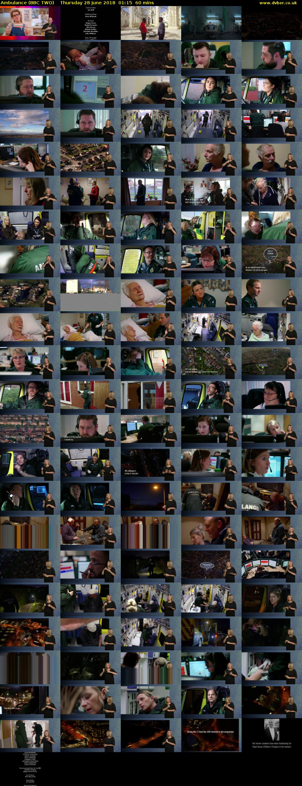 Ambulance (BBC TWO) Thursday 28 June 2018 01:15 - 02:15