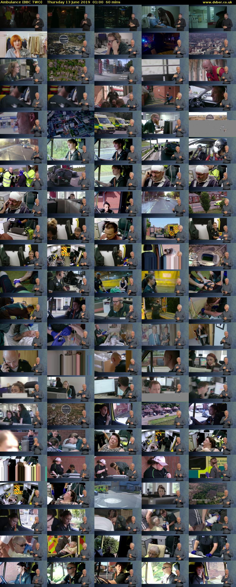 Ambulance (BBC TWO) Thursday 13 June 2019 01:00 - 02:00