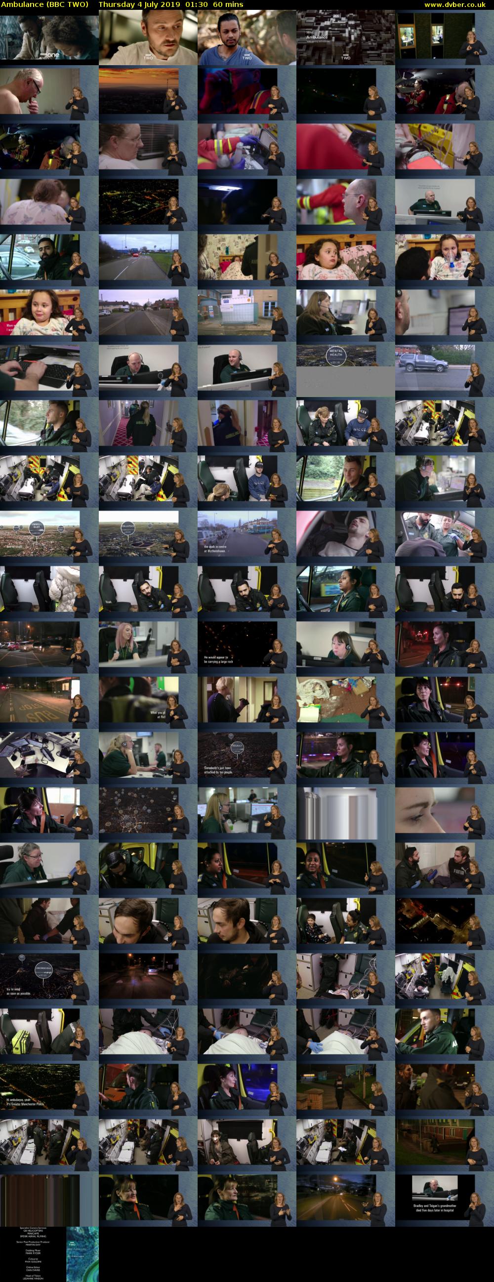 Ambulance (BBC TWO) Thursday 4 July 2019 01:30 - 02:30