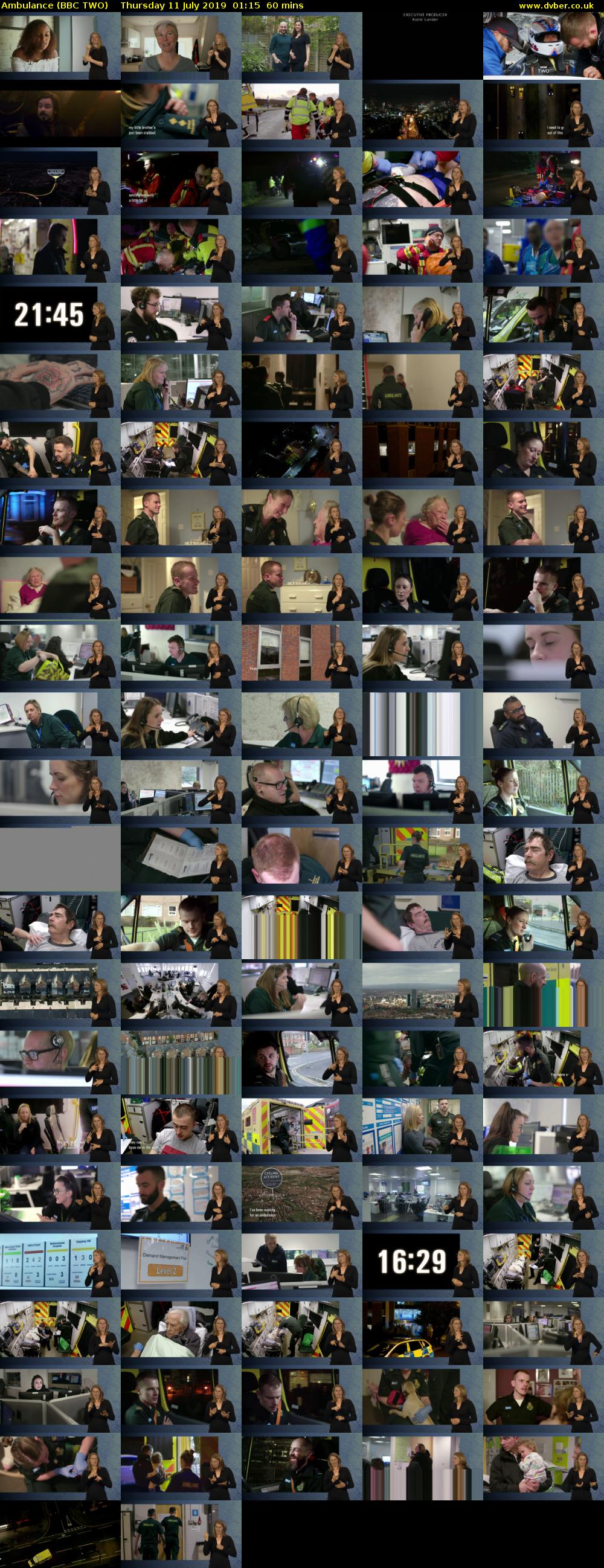Ambulance (BBC TWO) Thursday 11 July 2019 01:15 - 02:15