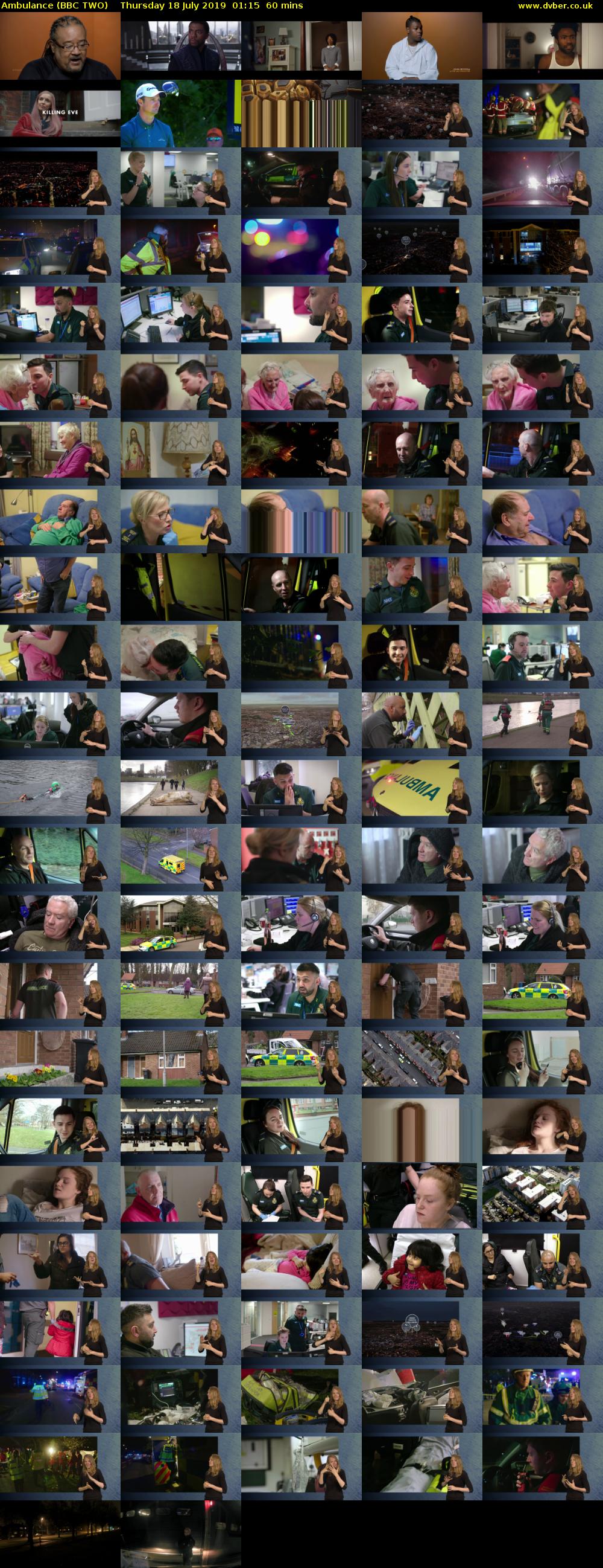Ambulance (BBC TWO) Thursday 18 July 2019 01:15 - 02:15