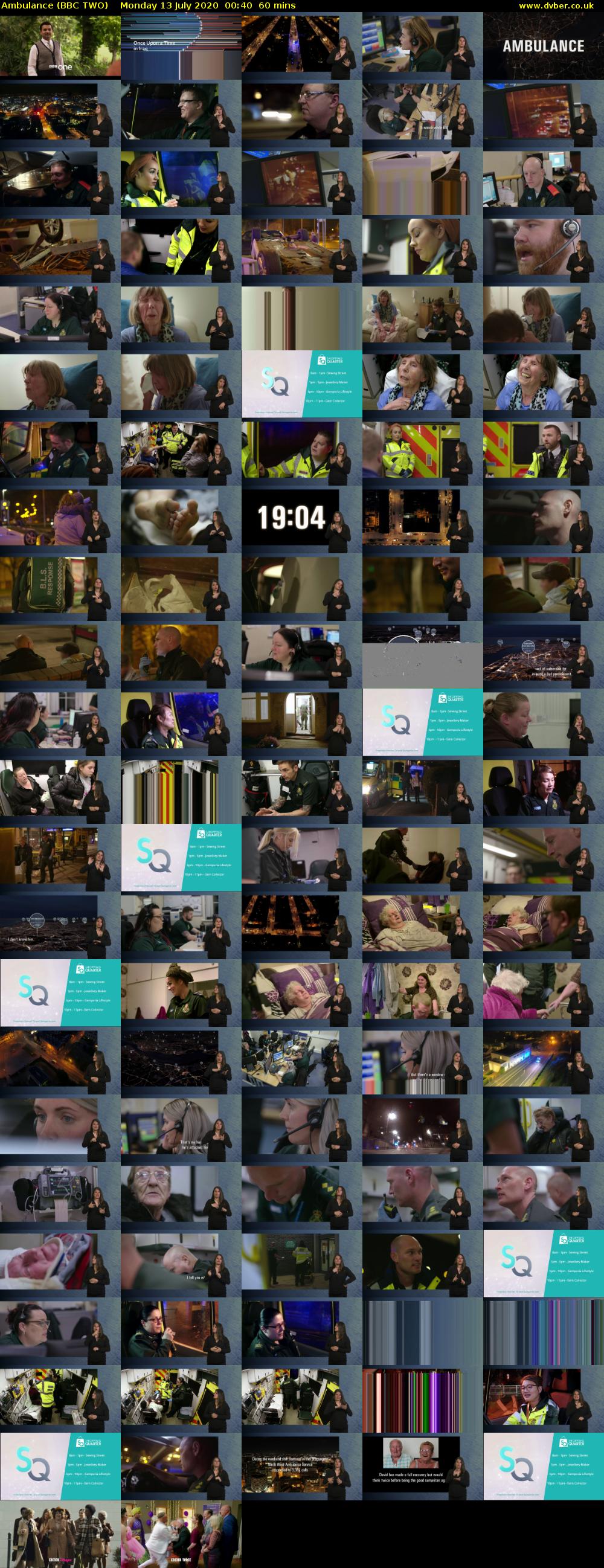 Ambulance (BBC TWO) Monday 13 July 2020 00:40 - 01:40