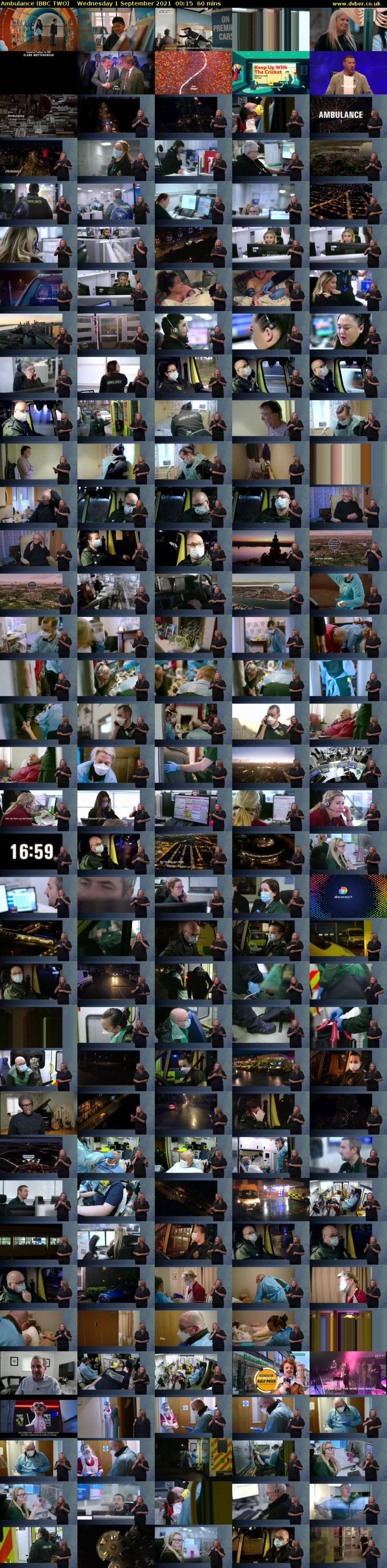 Ambulance (BBC TWO) Wednesday 1 September 2021 00:15 - 01:15