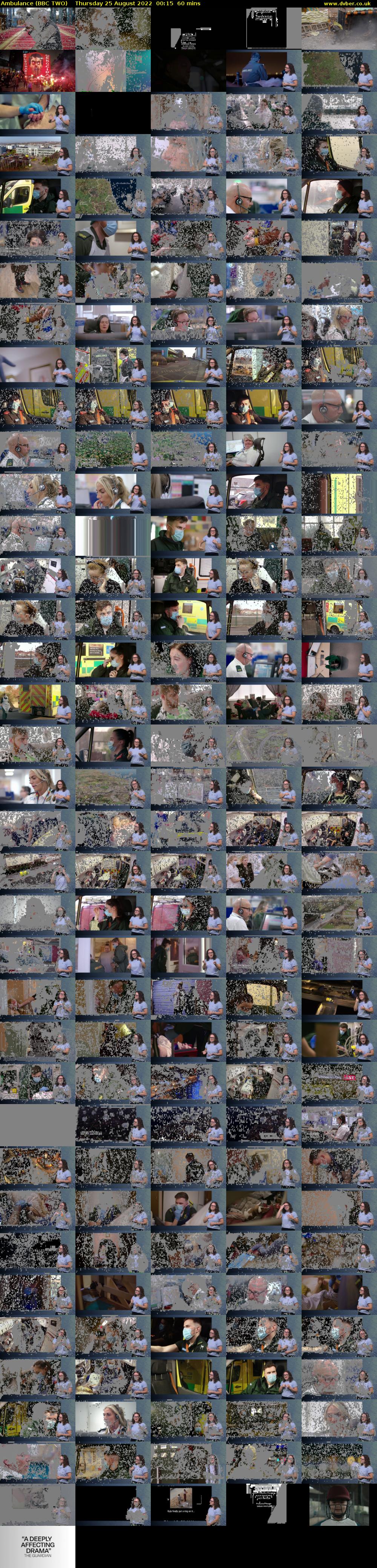 Ambulance (BBC TWO) Thursday 25 August 2022 00:15 - 01:15