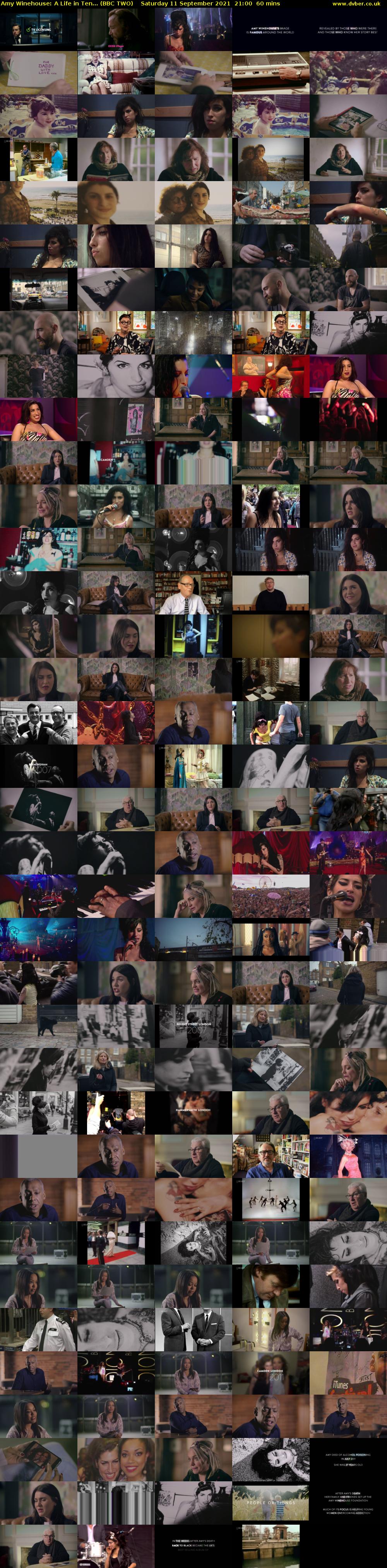 Amy Winehouse: A Life in Ten... (BBC TWO) Saturday 11 September 2021 21:00 - 22:00