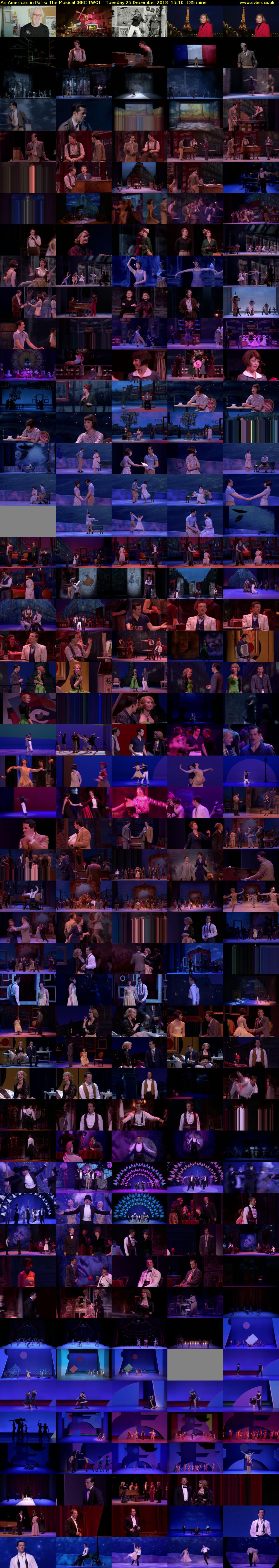 An American in Paris: The Musical (BBC TWO) Tuesday 25 December 2018 15:10 - 17:25