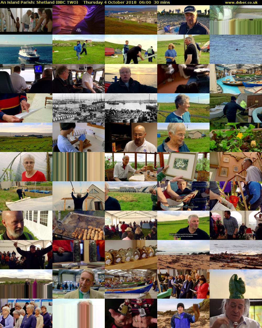 An Island Parish: Shetland (BBC TWO) Thursday 4 October 2018 06:00 - 06:30