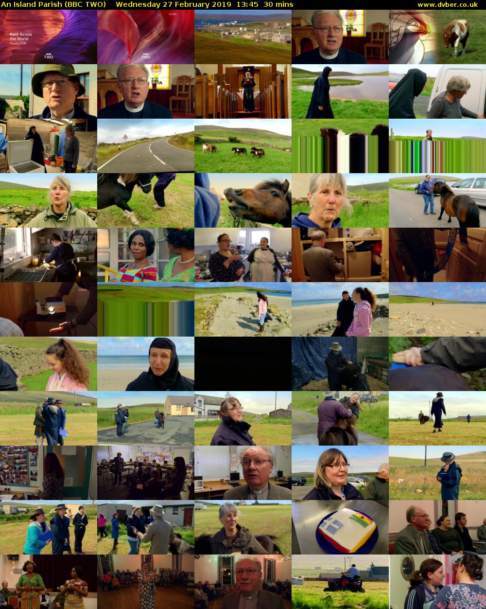 An Island Parish (BBC TWO) Wednesday 27 February 2019 13:45 - 14:15