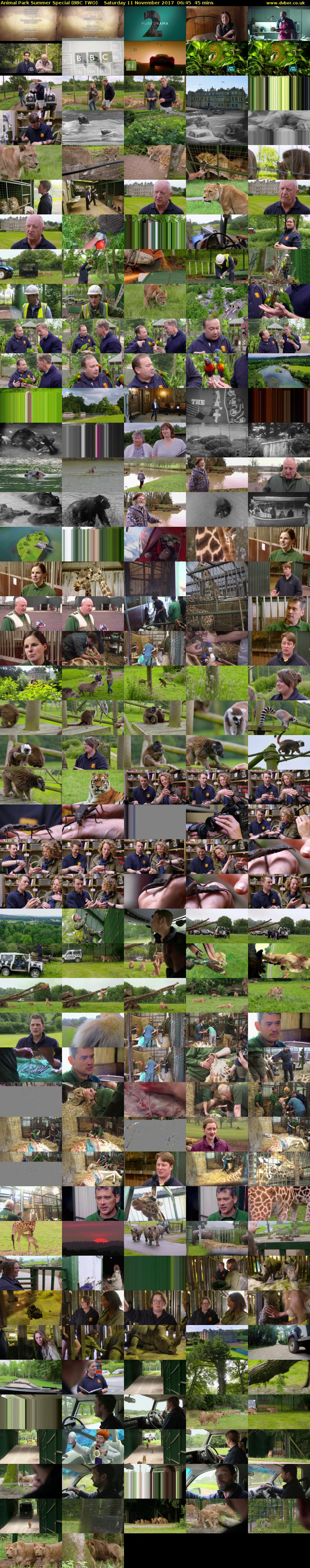 Animal Park Summer Special (BBC TWO) Saturday 11 November 2017 06:45 - 07:30