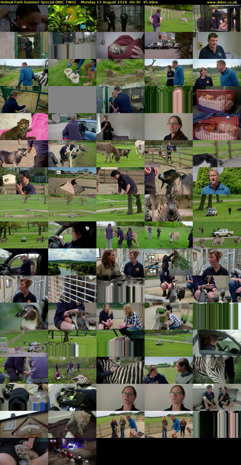 Animal Park Summer Special (BBC TWO) Monday 13 August 2018 06:30 - 07:15