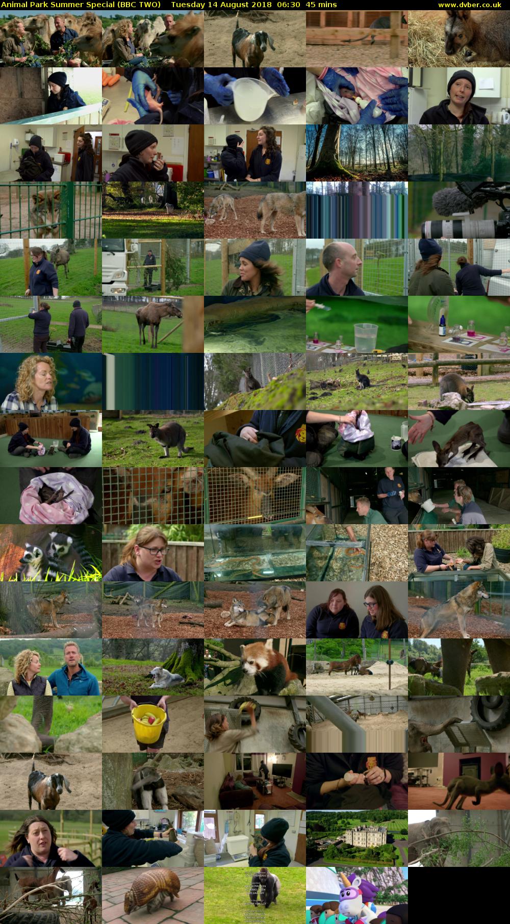 Animal Park Summer Special (BBC TWO) Tuesday 14 August 2018 06:30 - 07:15