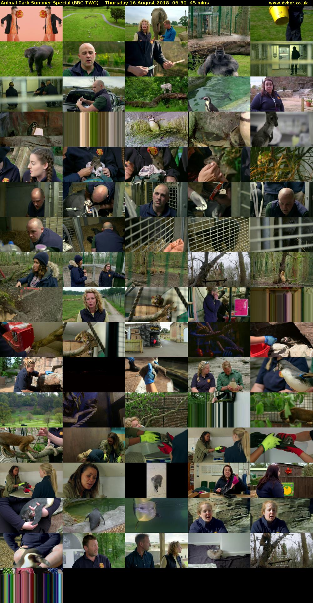 Animal Park Summer Special (BBC TWO) Thursday 16 August 2018 06:30 - 07:15