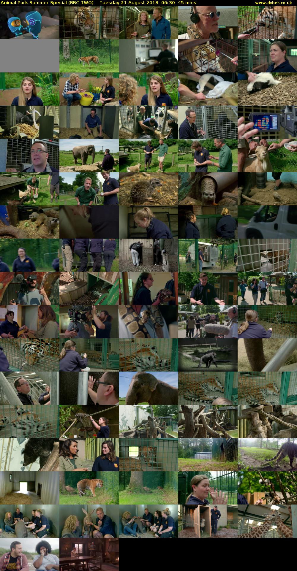 Animal Park Summer Special (BBC TWO) Tuesday 21 August 2018 06:30 - 07:15