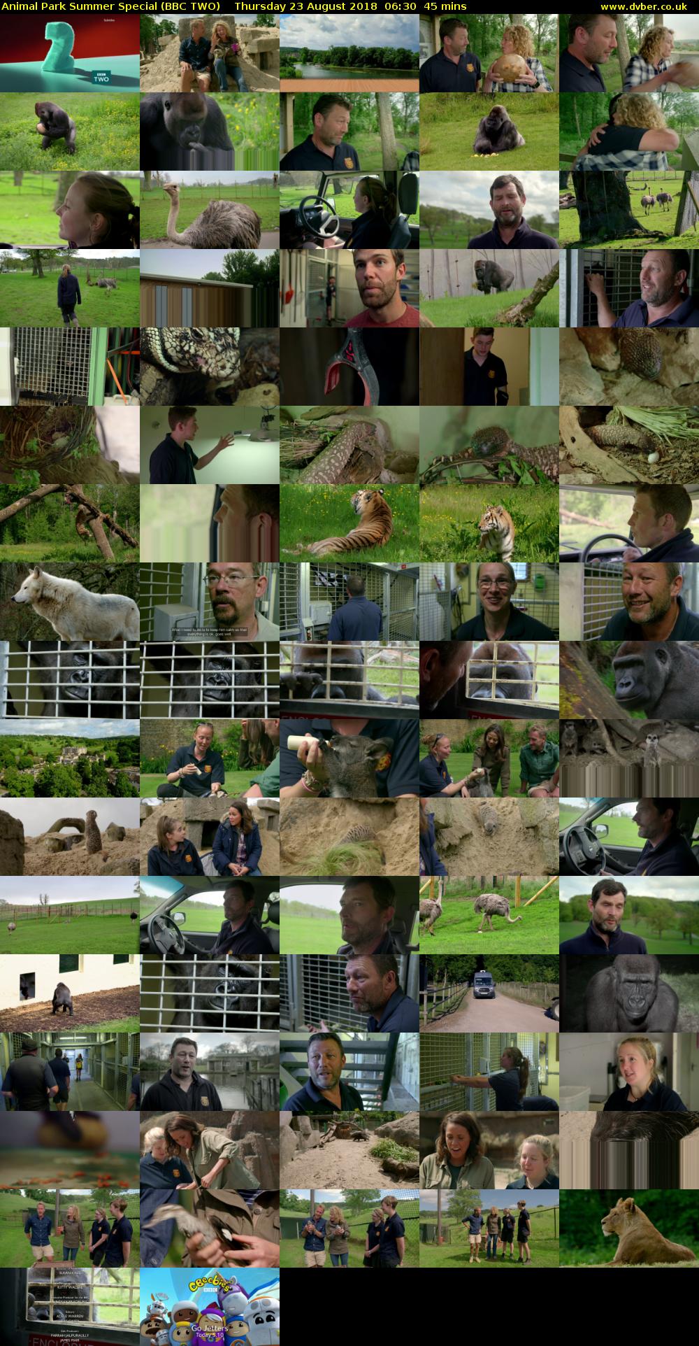 Animal Park Summer Special (BBC TWO) Thursday 23 August 2018 06:30 - 07:15