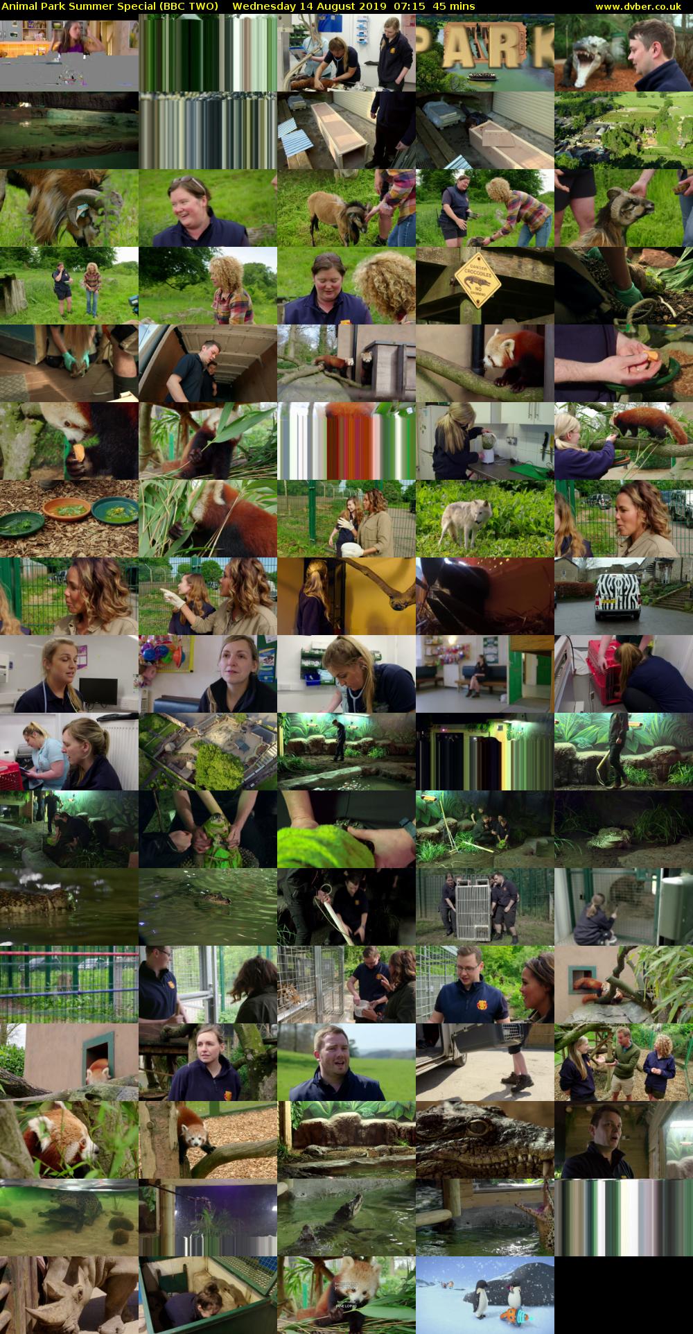 Animal Park Summer Special (BBC TWO) Wednesday 14 August 2019 07:15 - 08:00