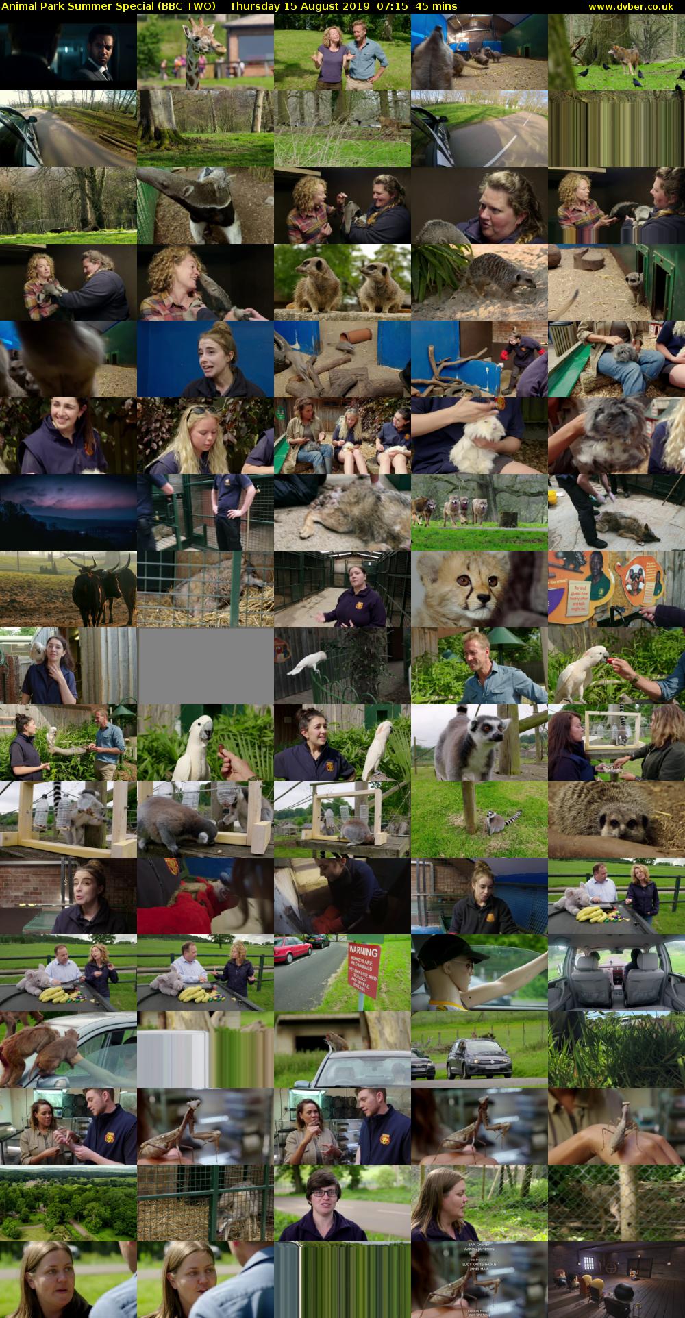 Animal Park Summer Special (BBC TWO) Thursday 15 August 2019 07:15 - 08:00