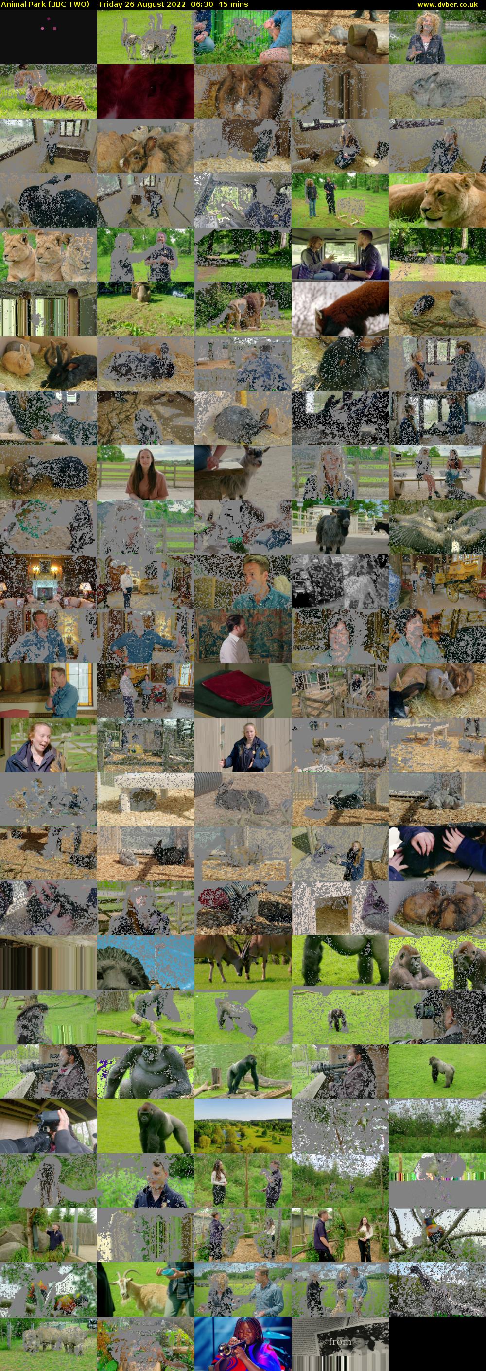 Animal Park (BBC TWO) Friday 26 August 2022 06:30 - 07:15