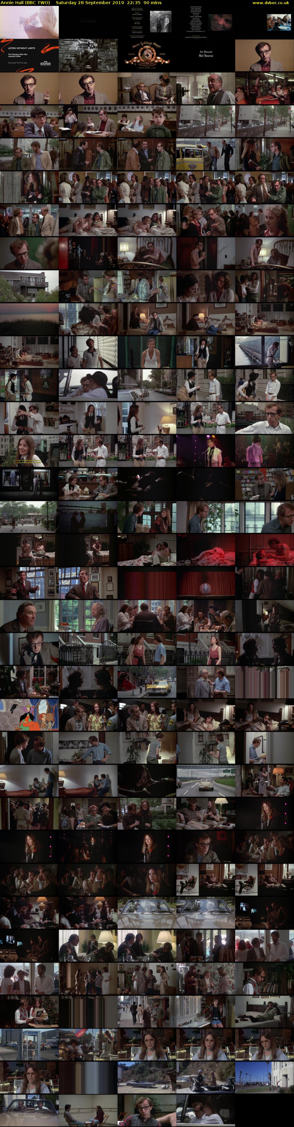 Annie Hall (BBC TWO) Saturday 28 September 2019 22:35 - 00:05