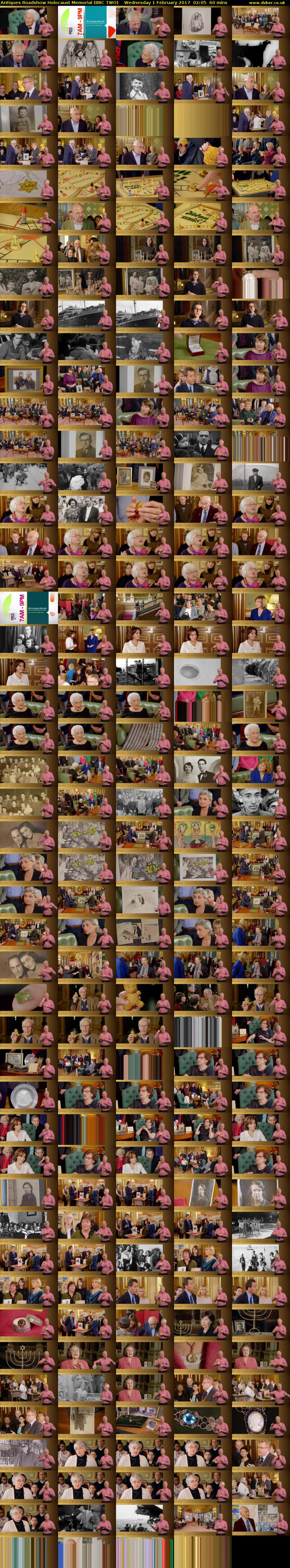 Antiques Roadshow Holocaust Memorial (BBC TWO) Wednesday 1 February 2017 02:05 - 03:05