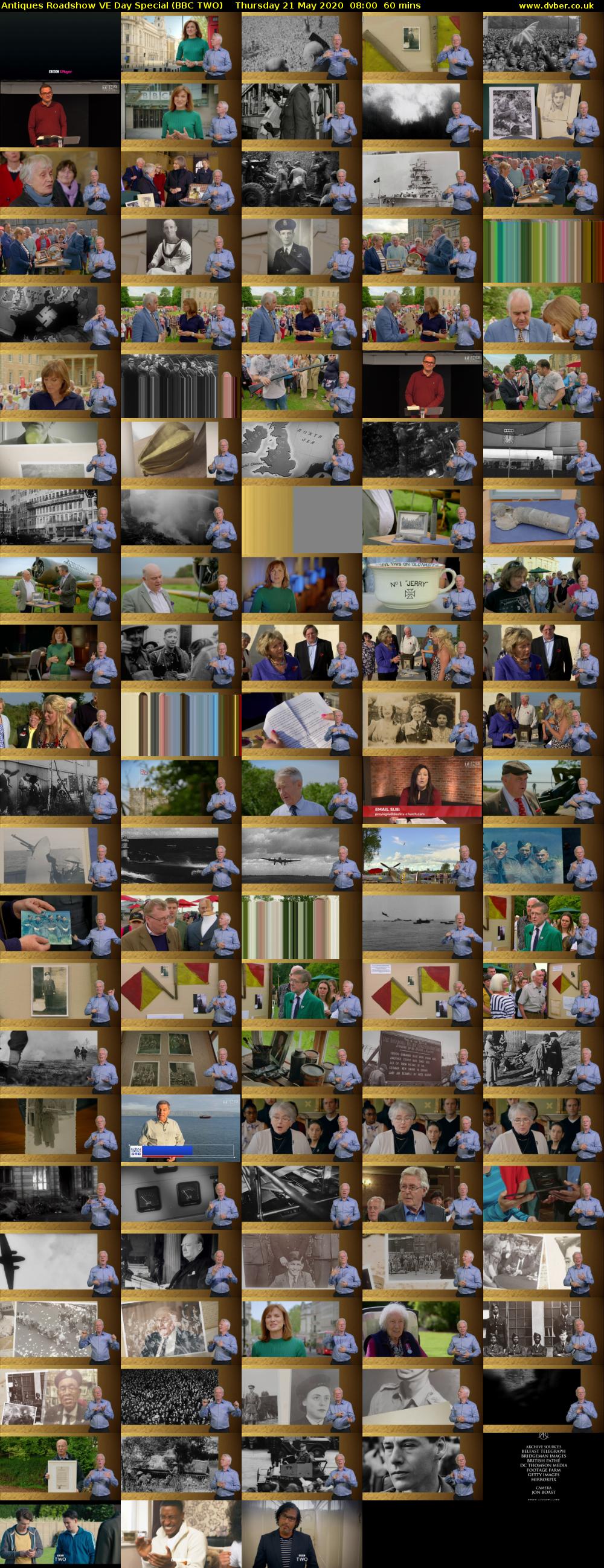 Antiques Roadshow VE Day Special (BBC TWO) Thursday 21 May 2020 08:00 - 09:00
