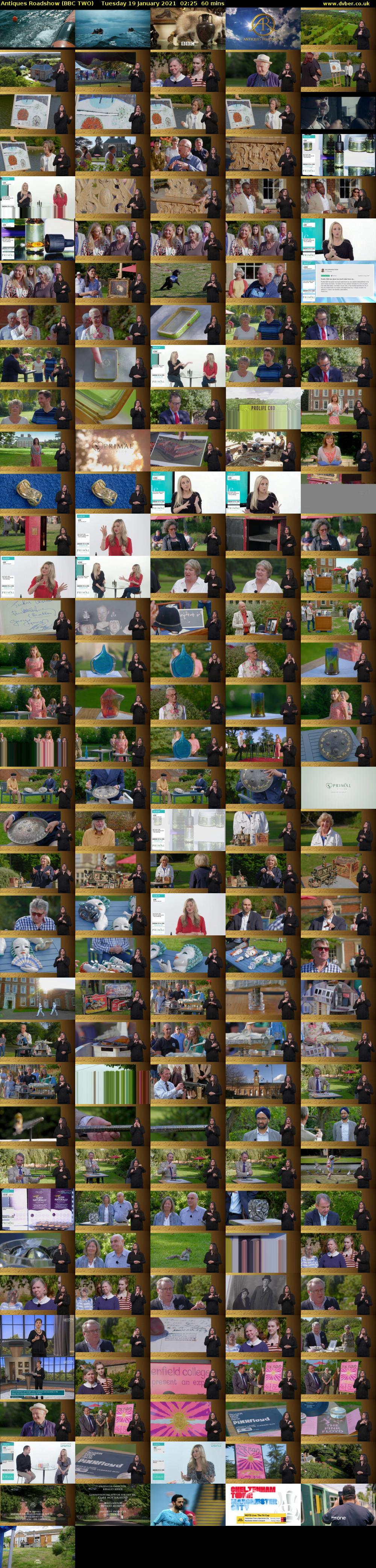 Antiques Roadshow (BBC TWO) Tuesday 19 January 2021 02:25 - 03:25