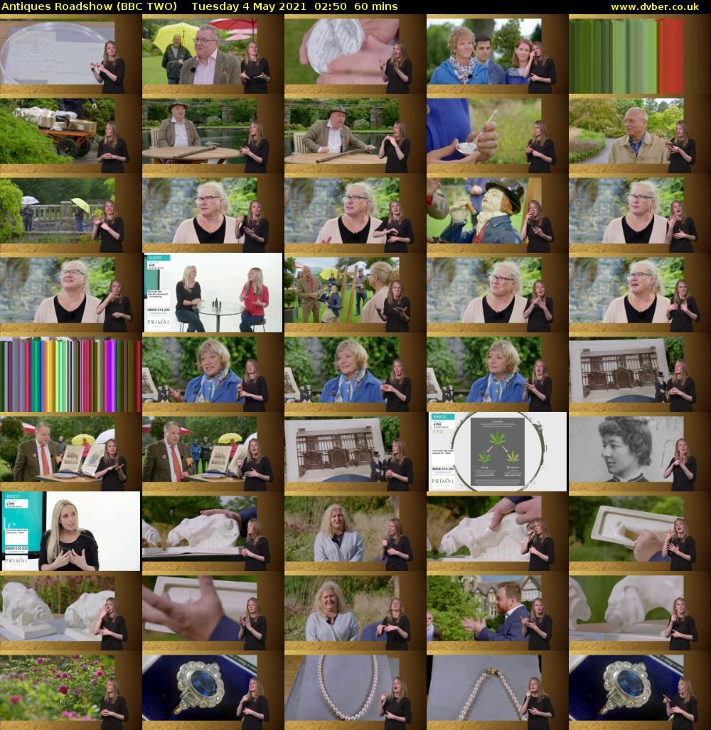 Antiques Roadshow (BBC TWO) Tuesday 4 May 2021 02:50 - 03:50