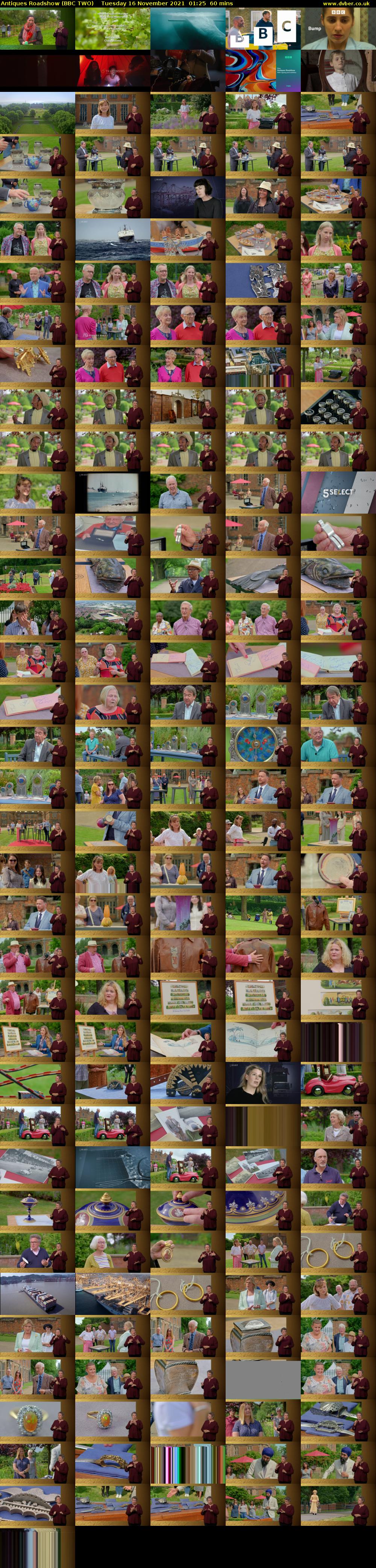 Antiques Roadshow (BBC TWO) Tuesday 16 November 2021 01:25 - 02:25