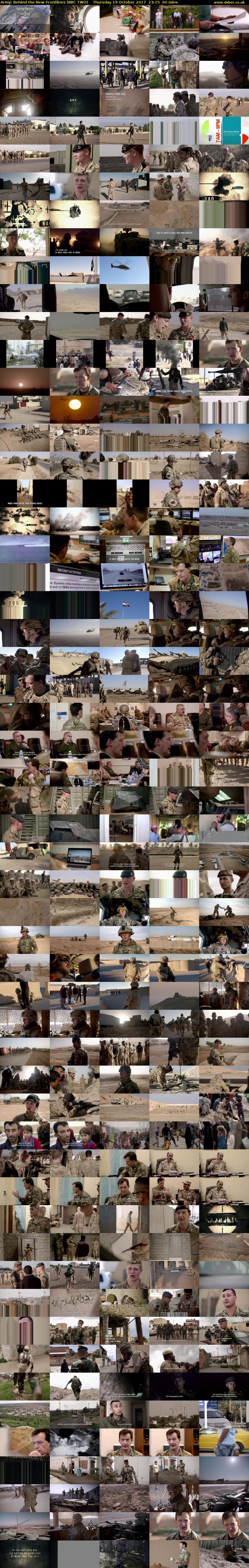 Army: Behind the New Frontlines (BBC TWO) Thursday 19 October 2017 23:15 - 00:15