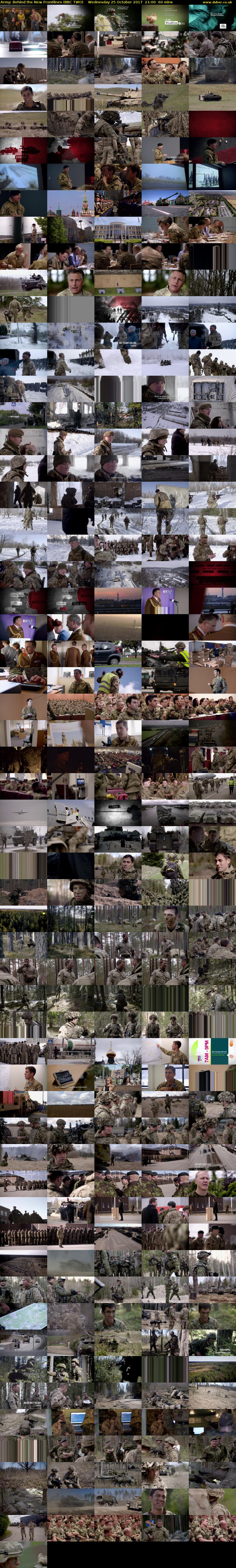 Army: Behind the New Frontlines (BBC TWO) Wednesday 25 October 2017 21:00 - 22:00
