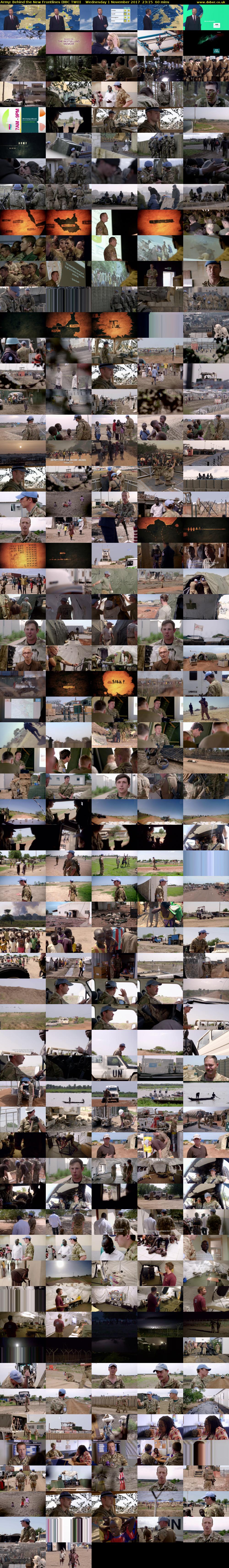 Army: Behind the New Frontlines (BBC TWO) Wednesday 1 November 2017 23:15 - 00:15