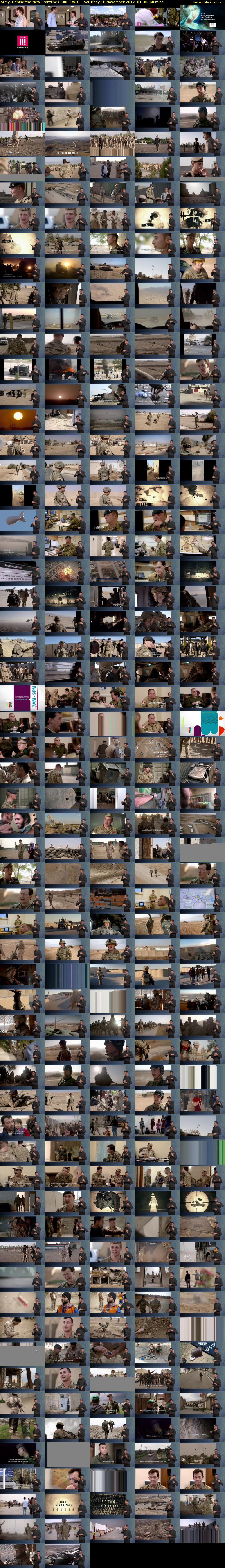 Army: Behind the New Frontlines (BBC TWO) Saturday 18 November 2017 01:30 - 02:30
