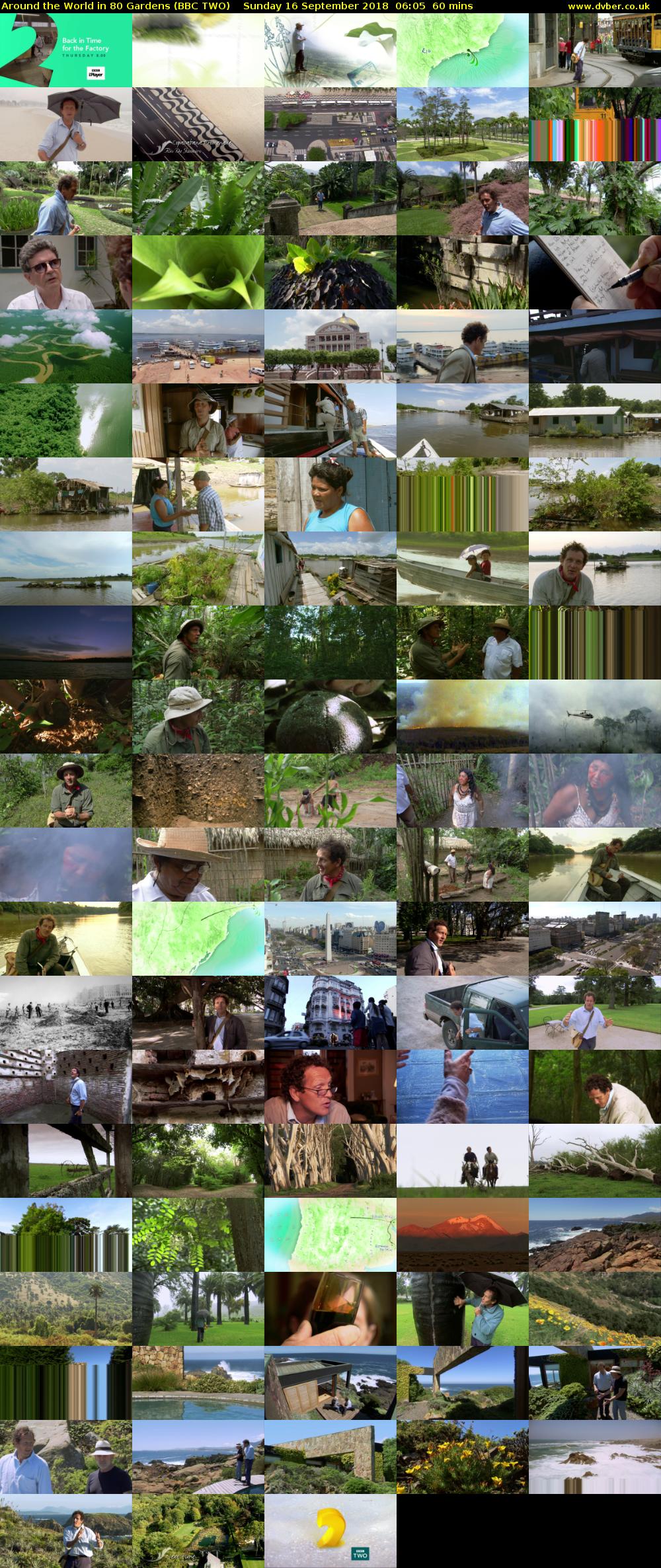 Around the World in 80 Gardens (BBC TWO) Sunday 16 September 2018 06:05 - 07:05